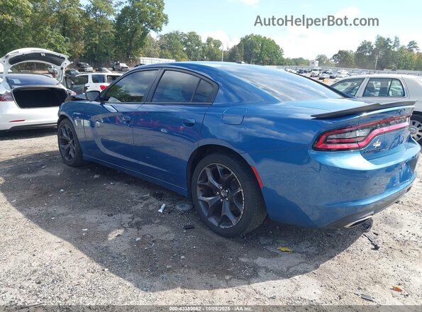 2C3CDXBGXLH249642 2020 DODGE CHARGER Blue Trasero izquierdo