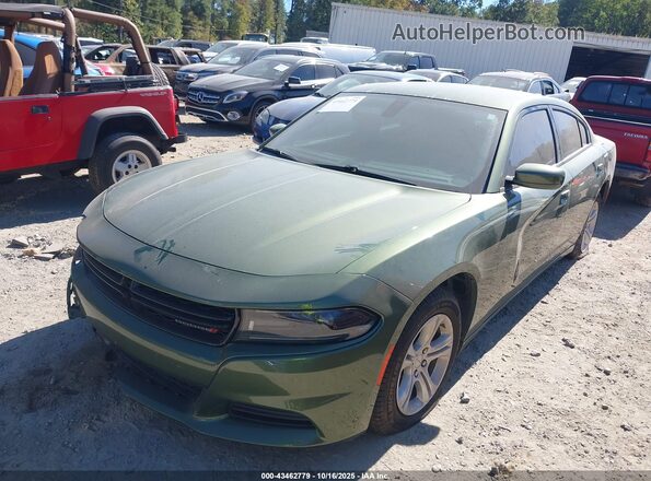 2C3CDXBGXNH176906 2022 DODGE CHARGER Зеленый Передняя левая четверть