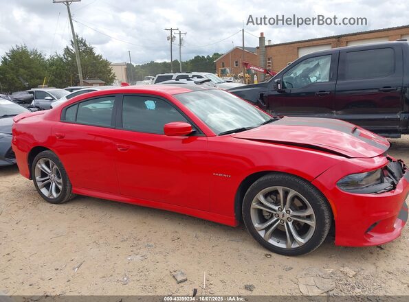 2C3CDXCT0NH152495 2022 DODGE CHARGER Red Vista interior trasera