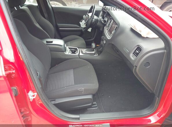 2C3CDXCT0NH152495 2022 DODGE CHARGER Red Vista interior delantera