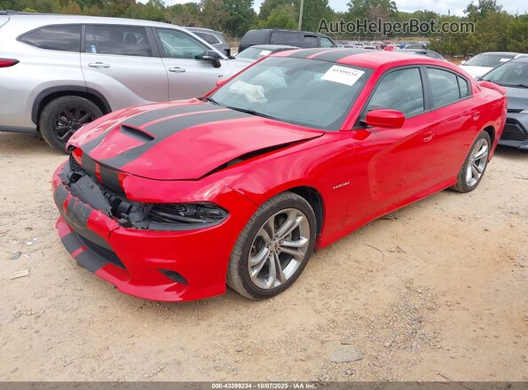 2C3CDXCT0NH152495 2022 DODGE CHARGER Red Vista tres cuartos delantera izquierda