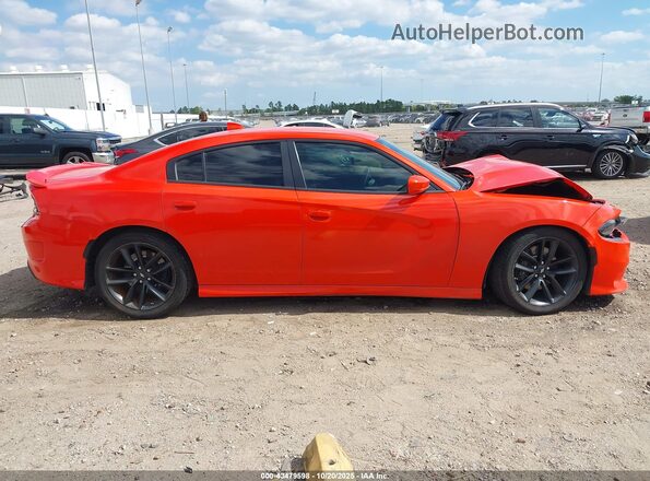 2C3CDXCT5NH112266 2022 DODGE CHARGER Orange Vista interior trasera