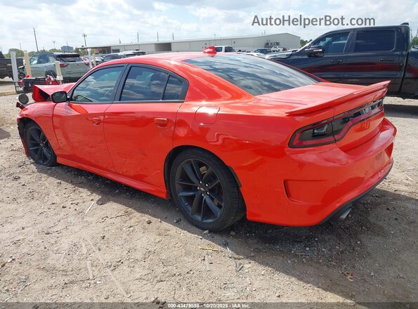 2C3CDXCT5NH112266 2022 DODGE CHARGER Orange Trasero izquierdo