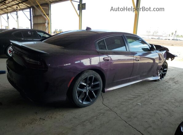 2C3CDXCT7LH153799 2020 DODGE CHARGER Purple Rear right