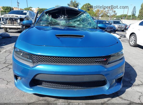 2C3CDXCT7NH133183 2022 DODGE CHARGER Blue Vista interior trasera