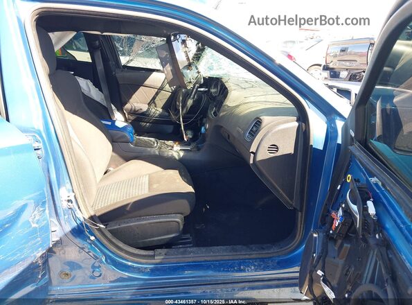 2C3CDXCT7NH133183 2022 DODGE CHARGER Blue Vista interior delantera