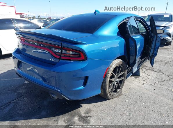 2C3CDXCT7NH133183 2022 DODGE CHARGER Blue Trasero derecho