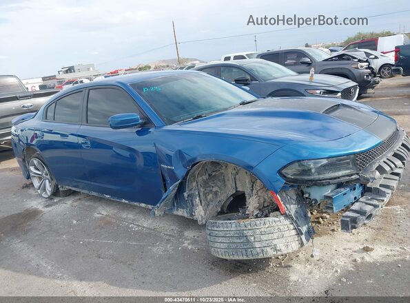 2C3CDXCT9NH186483 2022 DODGE CHARGER Blue Vista interior trasera