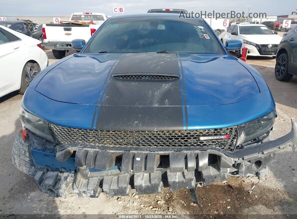 2C3CDXCT9NH186483 2022 DODGE CHARGER Blue Vista del cuadro de instrumentos