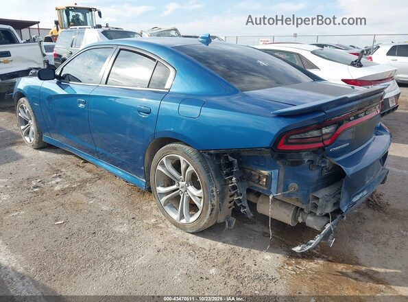 2C3CDXCT9NH186483 2022 DODGE CHARGER Blue Trasero izquierdo