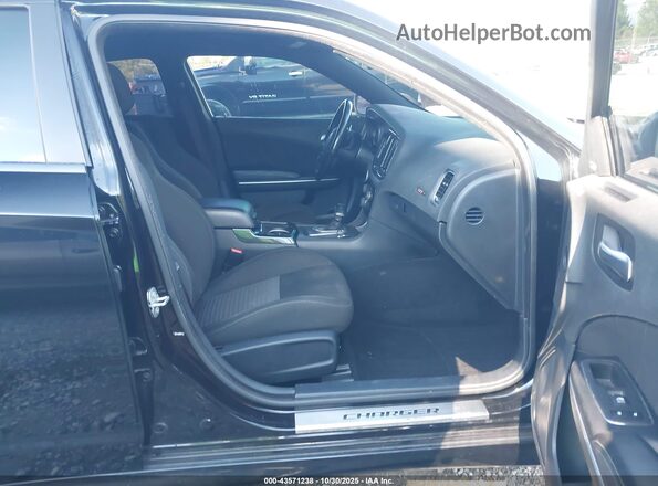 2C3CDXGJ1LH120693 2020 DODGE CHARGER Black Widok wnętrza z przodu