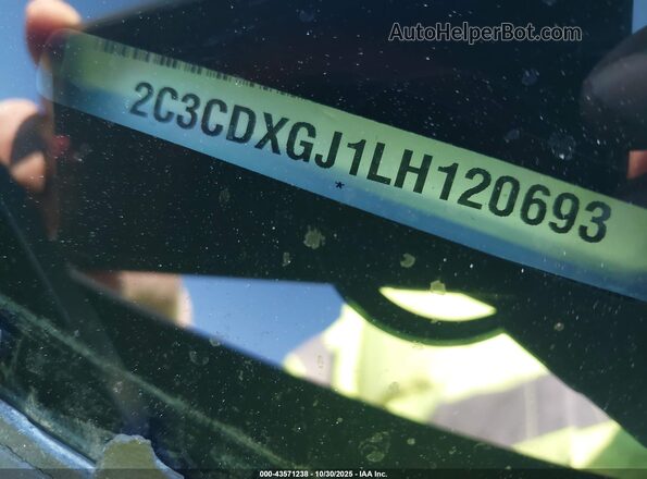 2C3CDXGJ1LH120693 2020 DODGE CHARGER Black Widok komory silnika
