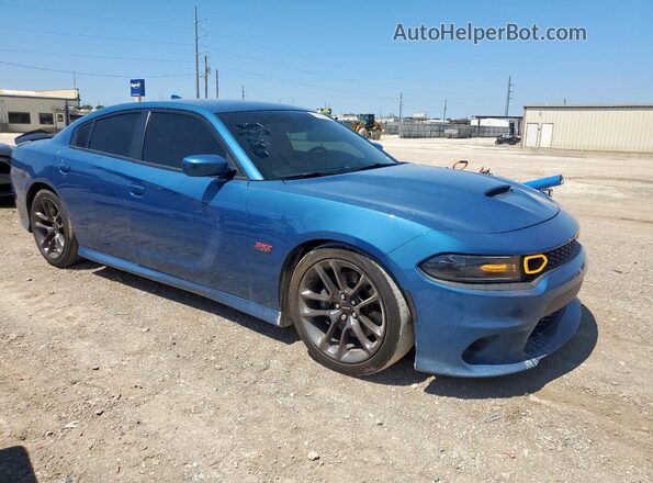 2C3CDXGJ1LH180117 2020 DODGE CHARGER Синий Передняя правая четверть