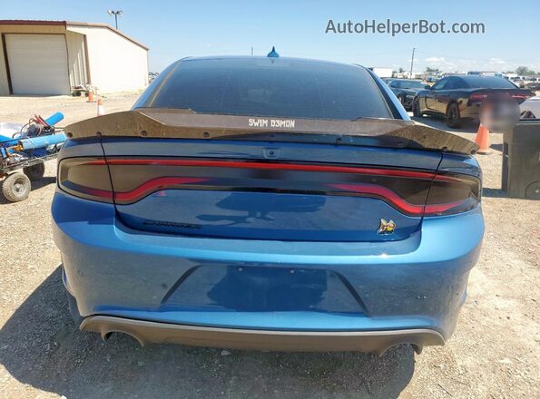2C3CDXGJ1LH180117 2020 DODGE CHARGER Синий Вид сзади