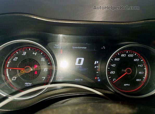 2C3CDXGJ3LH141514 2020 DODGE CHARGER White Instrument cluster view