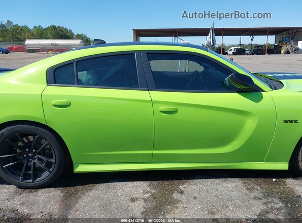 2C3CDXGJ4PH642918 2023 DODGE CHARGER Green Widok wnętrza 360 stopni