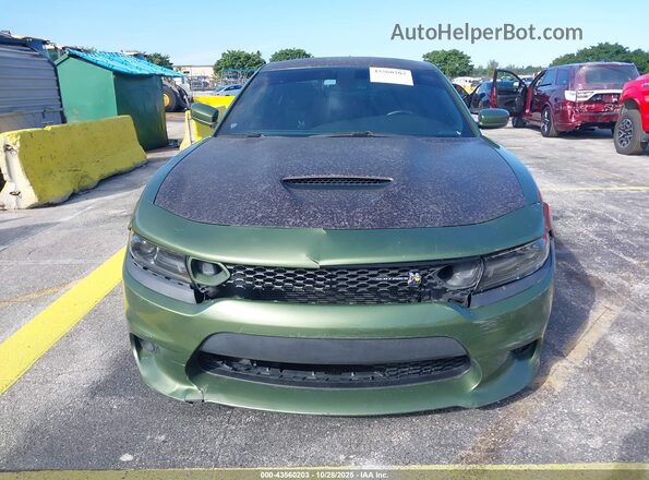 2C3CDXGJ6LH120477 2020 DODGE CHARGER Green Вид щитка приладів