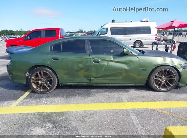 2C3CDXGJ6LH120477 2020 DODGE CHARGER Green Вид задньої частини салону