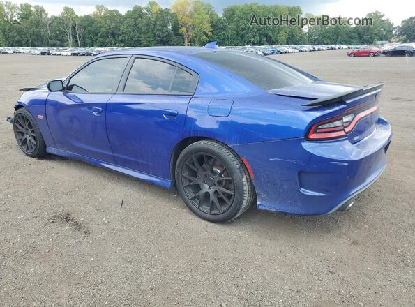 2C3CDXGJ8KH506834 2019 DODGE CHARGER Blue Հետևի ձախ