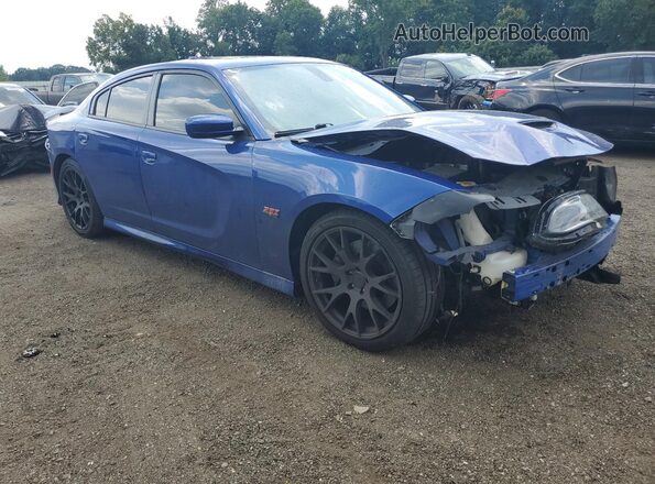 2C3CDXGJ8KH506834 2019 DODGE CHARGER Blue Առջևի աջ