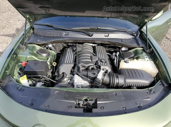 2C3CDXGJ8NH180439 2022 DODGE CHARGER Green Vista interior trasera
