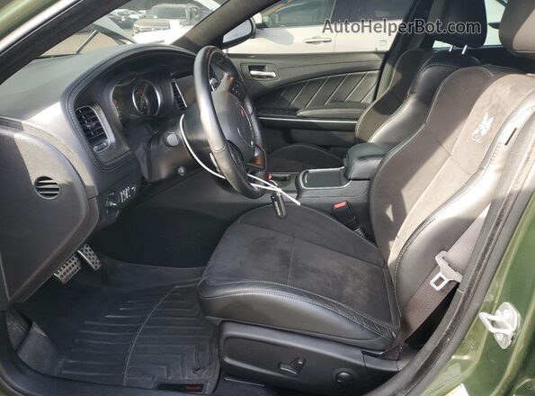 2C3CDXGJ8NH180439 2022 DODGE CHARGER Green Vista interior delantera