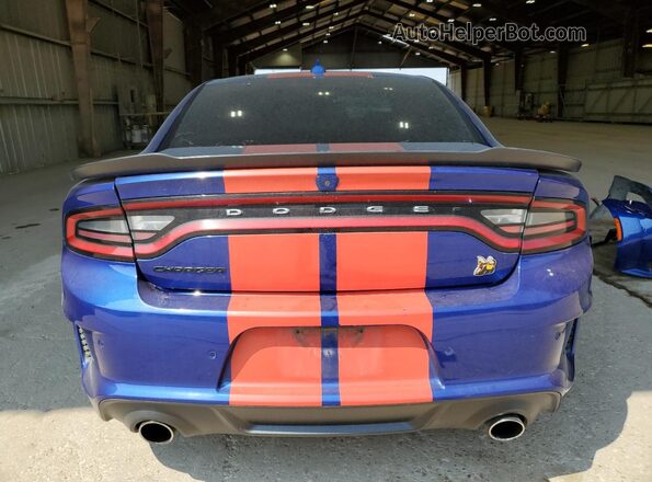 2C3CDXGJ9LH111546 2020 DODGE CHARGER Blue Widok z tyłu
