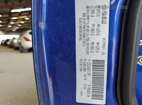 2C3CDXGJ9LH111546 2020 DODGE CHARGER Blue Widok komory silnika