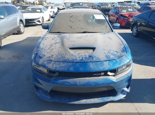 2C3CDXGJ9LH216510 2020 DODGE CHARGER Blue უკანა სალონის ხედი