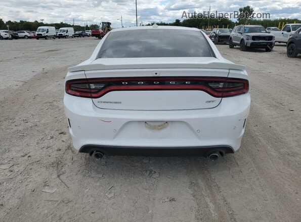 2C3CDXHG0LH186543 2020 DODGE CHARGER White Вид ззаду
