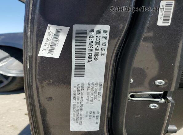 2C3CDXHG0LH188504 2020 DODGE CHARGER Gray Engine compartment view