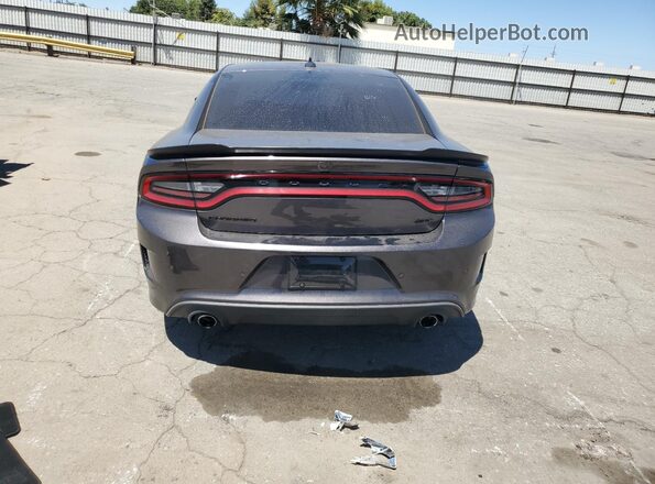 2C3CDXHG0LH188504 2020 DODGE CHARGER Gray Rear view