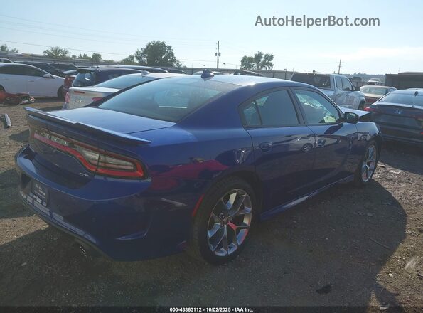 2C3CDXHG2LH200510 2020 DODGE CHARGER Blue Задня права чверть