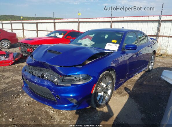 2C3CDXHG2LH200510 2020 DODGE CHARGER Blue Передня ліва чверть