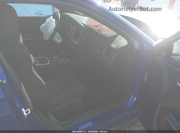 2C3CDXHG2LH200510 2020 DODGE CHARGER Blue Вид салону спереду