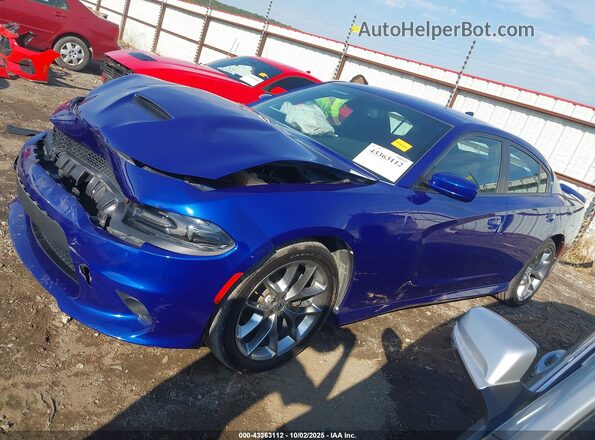 2C3CDXHG2LH200510 2020 DODGE CHARGER Blue Панорамний вид салону 360°