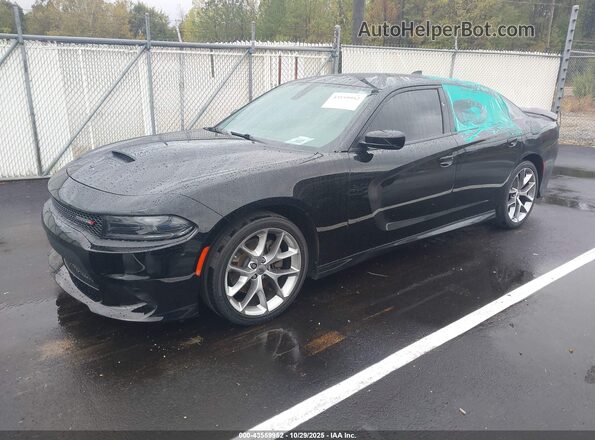 2C3CDXHG2NH133698 2022 DODGE CHARGER Черный Передняя левая четверть
