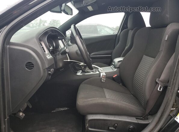 2C3CDXHG5NH144887 2022 DODGE CHARGER Black წინა სალონის ხედი