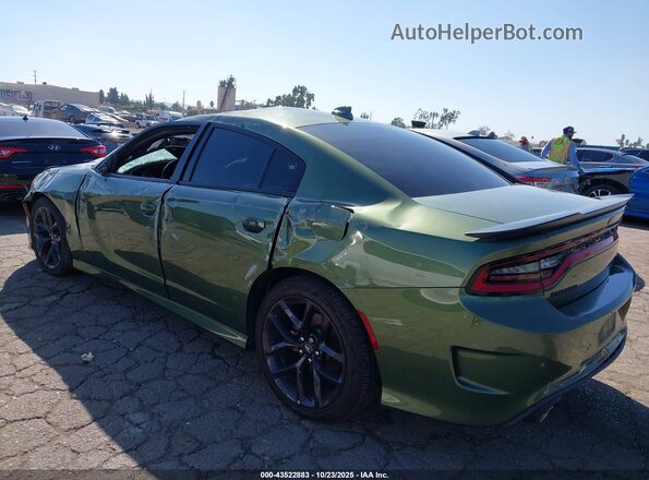 2C3CDXHGXNH139068 2022 DODGE CHARGER Green Rear left