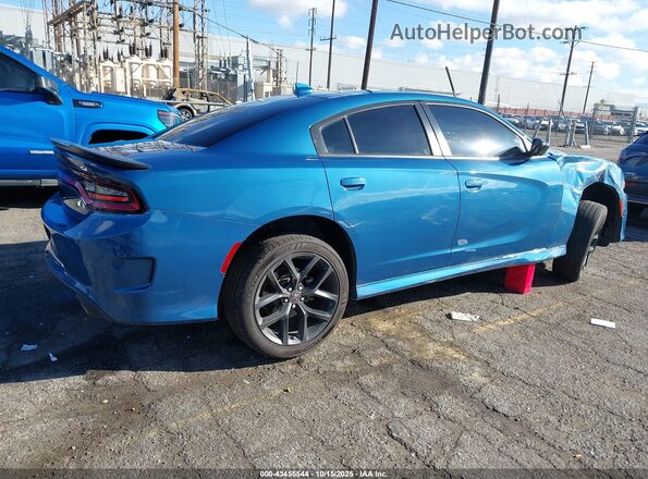 2C3CDXHGXNH170191 2022 DODGE CHARGER Blue Trasero derecho