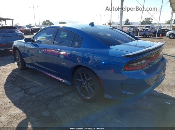 2C3CDXHGXNH170191 2022 DODGE CHARGER Blue Trasero izquierdo
