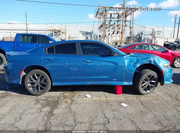2C3CDXHGXNH170191 2022 DODGE CHARGER Blue Vista interior trasera