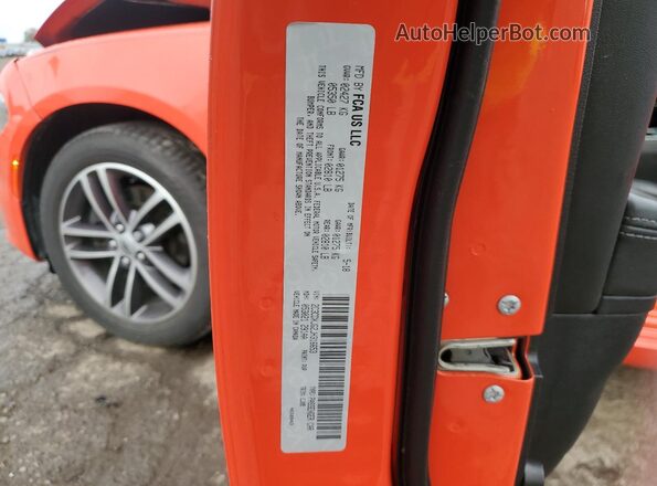 2C3CDXJG2JH316653 2018 DODGE CHARGER Orange 