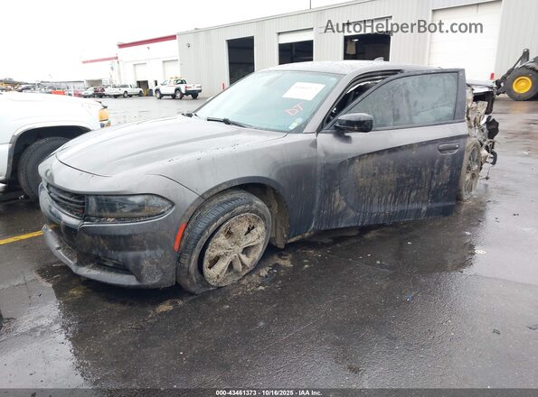 2C3CDXJG4NH136659 2022 DODGE CHARGER Gray Передня ліва чверть