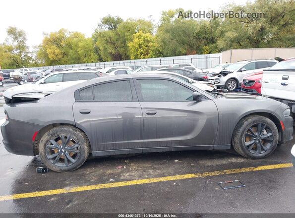 2C3CDXJG4NH136659 2022 DODGE CHARGER Gray Вид задньої частини салону
