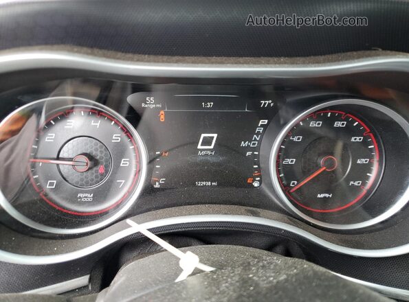 2C3CDXJG6GH127609 2016 DODGE CHARGER Белый Вид щитка приборов