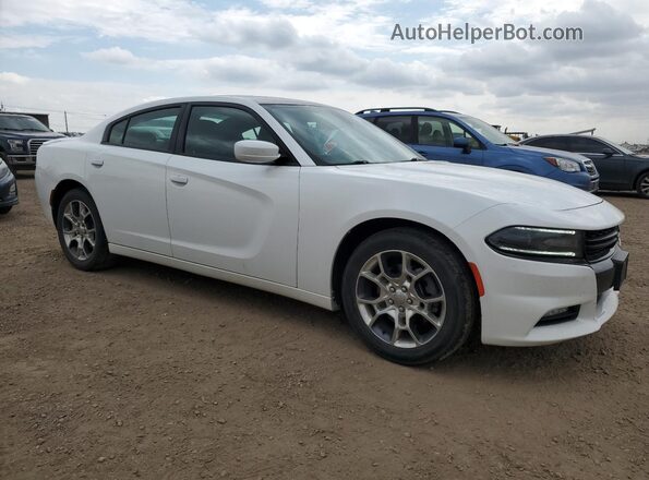 2C3CDXJG6GH127609 2016 DODGE CHARGER Белый Передняя правая четверть