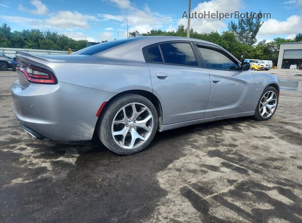 2C3CDXJG8GH127725 2016 DODGE CHARGER Серебряный Задняя правая четверть