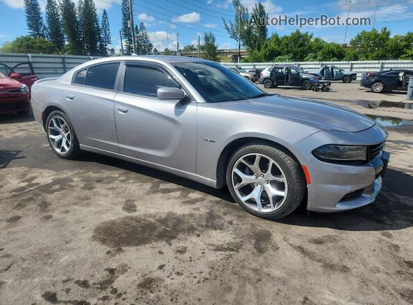 2C3CDXJG8GH127725 2016 DODGE CHARGER Серебряный Передняя правая четверть