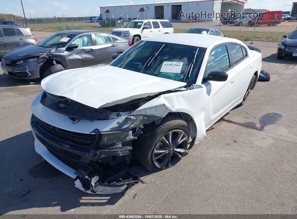2C3CDXJG8NH107407 2022 DODGE CHARGER Белый Передняя левая четверть